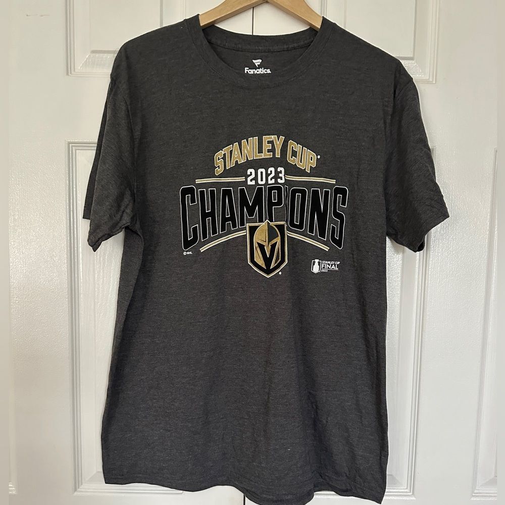 Vegas Golden Knights Shirt 2023 Stanley Cup Champions T-Shirt Size XL • NEW •